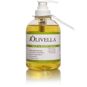 Olivella Virgin Olive Oil Face and Body Liquid Soap - 10.14 oz