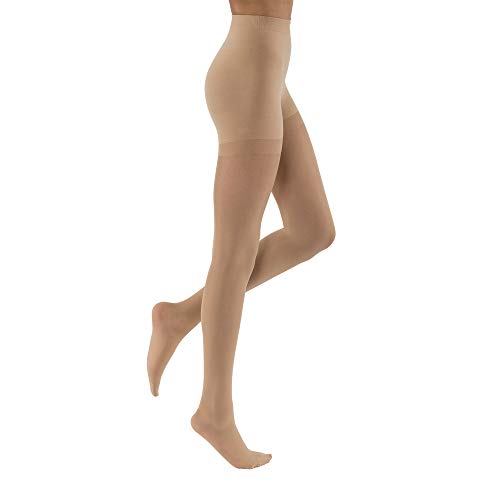 Jobst UltraSheer Pantyhose 20-30 mm/Hg Compression, Beige Color - Medium.