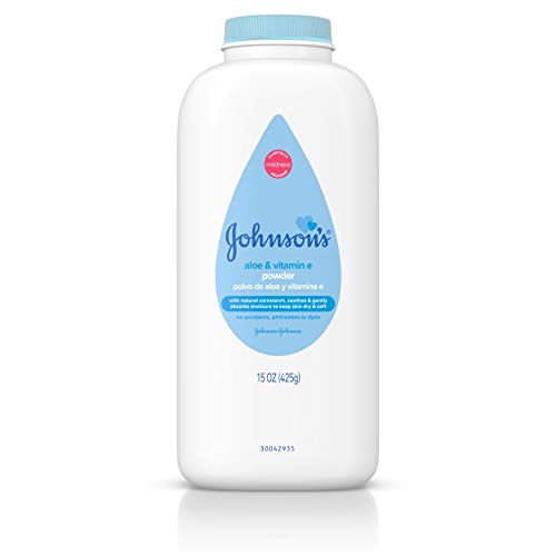 Johnsons Baby Powder with Aloe and Vitamin E Pure Cornstarch, 3058 - 420 gm