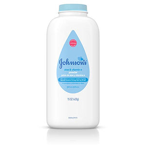 Johnsons Baby Powder with Aloe and Vitamin E Pure Cornstarch, 3058 - 420 gm