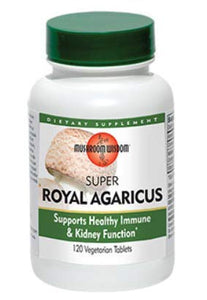 Mushroom Wisdom - Super Royal Agaricus with Maitake D Fraction - 120 Vegetarian Tablets