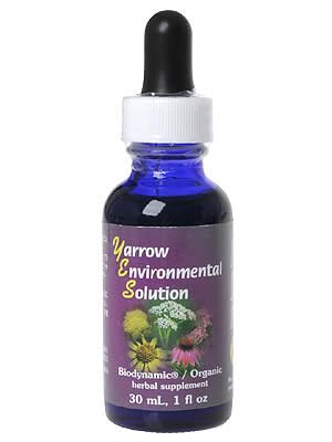 Flower Essence Services - Yarrow Environmental Solution Organic Supplement Drops - 1 oz.