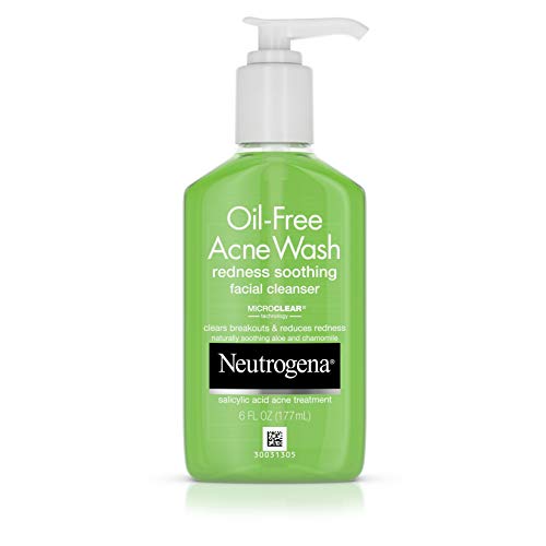 Neutrogena Oil - Free Acne Redness Soothing Facial Cleanser - 6 OZ