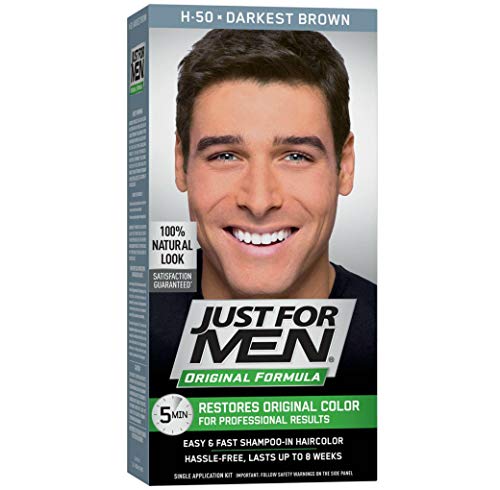 Just For Men Shampoo-In Hair Color, Darkest Brown 50 - 1 ea.