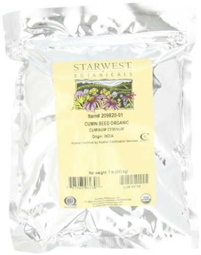 Starwest Botanicals, Cumin Seed Whole, Organic, 1 lb