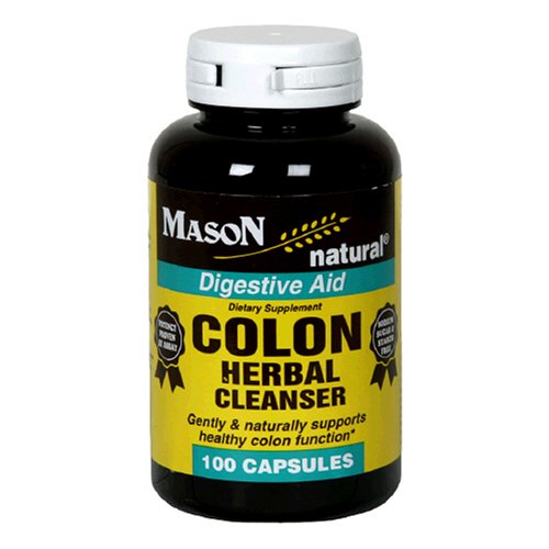 Mason Natural Colon Herbal Cleanser - 100 Capsules.