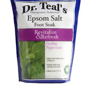 Dr. Teals Revitalize and Refresh Epsom Salt Foot Soak With Cooling Peppermint - 2 lb