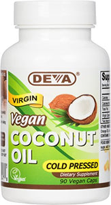 Deva Nutrition Vegan Coconut Oil Virgin Capsules - 90 ea