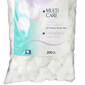 Swisspers multi care cotton balls triple size - 200 Ct