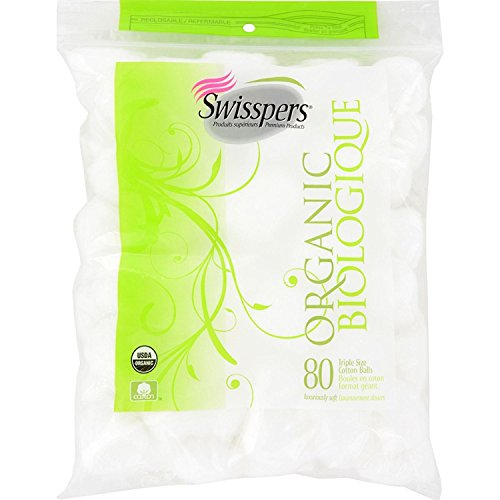 Organic Essentials Triple Size Cotton Balls - 80 ea