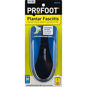 Profoot Plantar Fasciitis Orthotics Men's - 1 Pair.