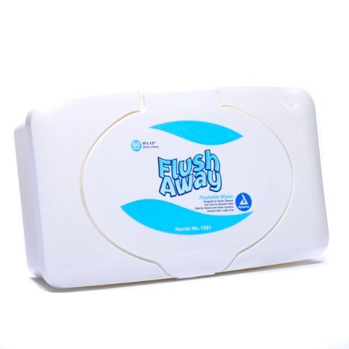 Dynarex Flush Away Moist Flushable Wipes - 60 ea