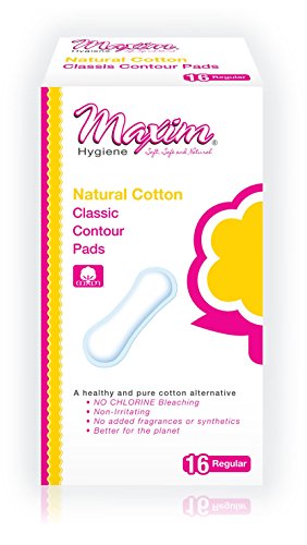 Maxim Hygiene - Natural Cotton Pads Classic Contour Regular Unscented - 16 Count