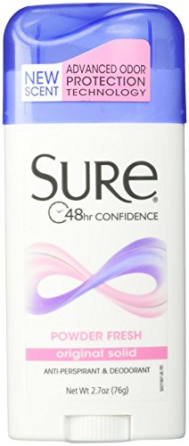 Sure Anti-Perspirant Deodorant wide Solid Powder Dry - 2.7 Oz