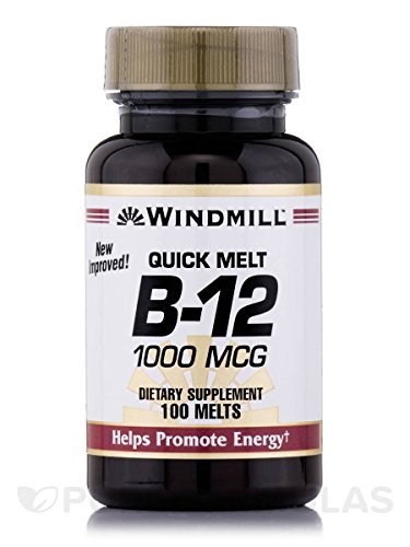 Windmill sublingual vitamin B-12 1000 mcg dietary supplement tablets - 100 ea