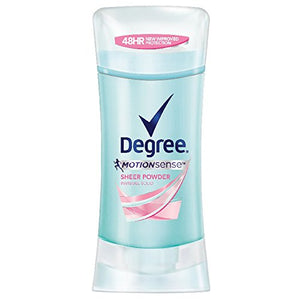 Degree Anti-Perspirant Deodorant, Motion Sense Sheer Powder, 2.6 Ounce