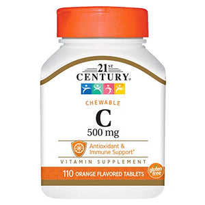 21st Century Chewable Vitamin C-500 Tablets - 110 Ea