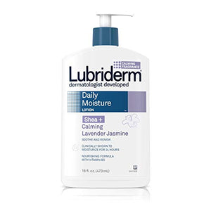 Lubriderm Daily Moisture Lotion, Lavender Jasmine - 16 oz.