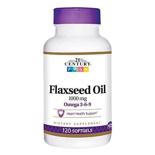 21st Century Flaxseed Oil 1000Mg Softgels - 120 Ea