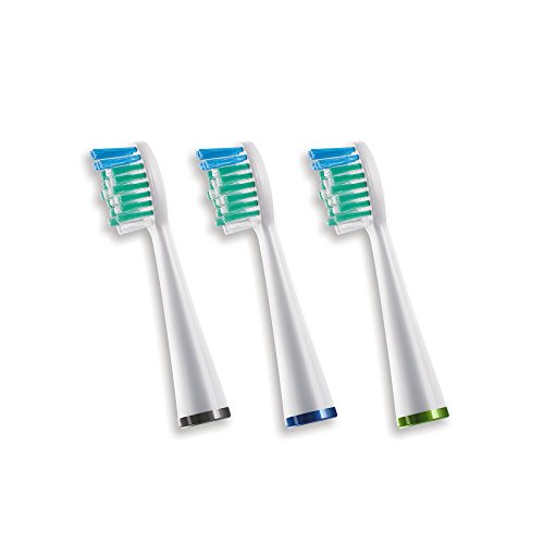 Waterpik 3-Pk Standard Brush Heads, SRRB-3W - 3 ea