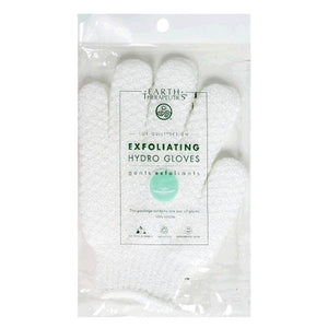 Earth Therapeutics - Exfoliating Hydro Gloves White - 1 Pair.