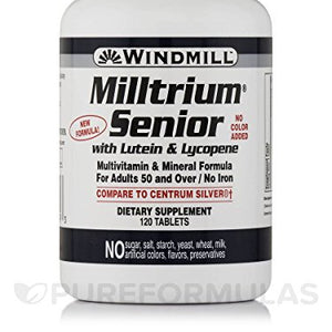 Windmill Milltrium Senior Tablets with Lutein - 120 ea