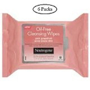 Neutrogena Oil Free Cleansing Wipes, Pink Grapefruit - 25 ea