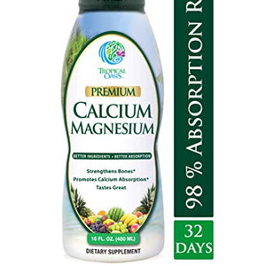 Tropical Oasis - Liquid Calcium Magnesium Orange Flavor - 16 oz.