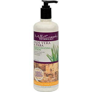 Mill Creek Botanicals - Aloe Vera & PABA Moisturizing Lotion - 16 oz.