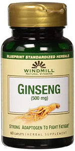 Windmill Ginseng 500 mg Energy Caplets - 60 ea.