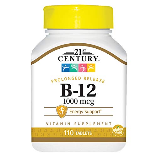 21st Century B-12 1000 mcg Prolonged Release Tablets - 110 E.