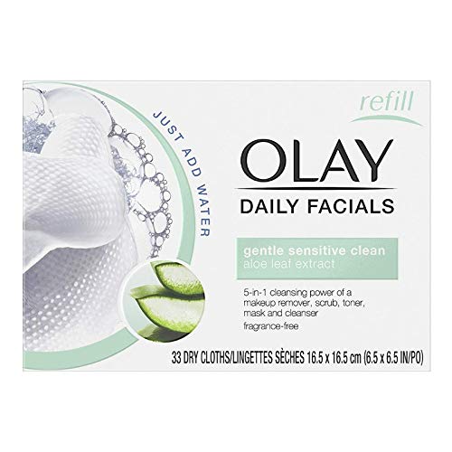 Olay Facial Cloths, Daily, 2-in-1, Sensitive - 33 ea
