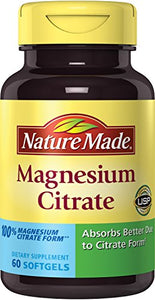 Nature Made Magnesium Citrate Softgels, 250mg - 60 Count