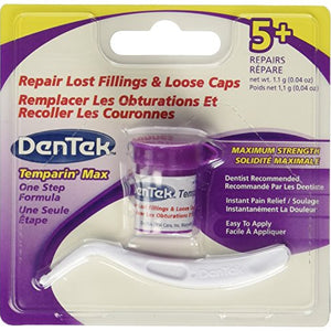 DenTek temparin max lost filling and loose cap repair - 3 applicators.