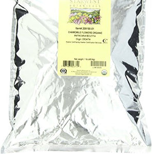 Starwest Botanicals, Chamomile Flowers Whole, Organic - 1 lb