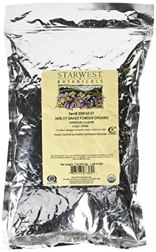 Starwest Botanicals - Bulk Barley Grass Powder Organic - 1 lb.