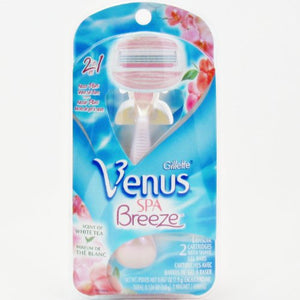 Gillette Venus Spa Breeze 2 in 1 Razor, Refill Cartridges - 1 ea