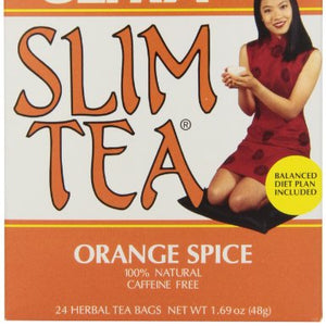 Hobe Labs - Ultra Slim Tea 100% Natural Caffeine Free Orange Spice - 24 Tea Bags.
