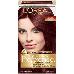 LOreal Superior Preference Fade - Dark Auburn 4R - 1 ea.