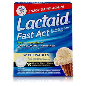 Lactaid Enzyme Supplement - 32 chewables.
