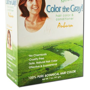 Light Mountain Henna - Color The Gray Hair Color & Conditioner Kit Auburn - 7 oz.