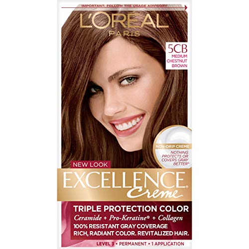 Loreal Excellence Medium Chestnut brown #5CB hair color kit - 1 ea.