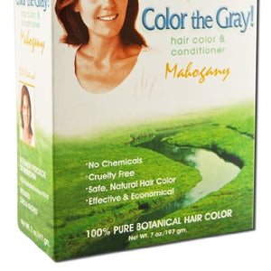Light Mountain Natural - Color The Gray Hair Color & Conditioner Kit Mahogany - 7 oz.