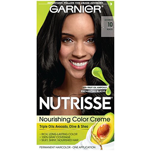 Garnier Nutrisse Permanent Creme Haircolor #10 Black - 1 ea