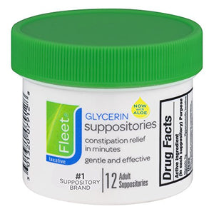 Fleet Glycerin Suppositories - 12 ea