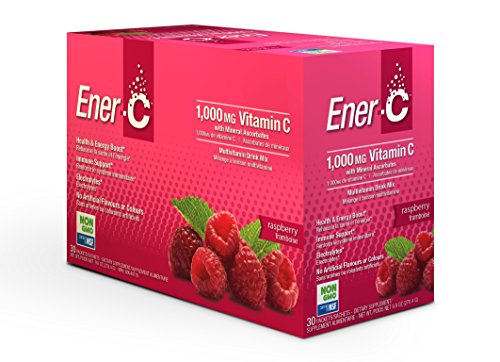 Ener-C - Vitamin C Effervescent Powdered Drink Mix Raspberry - 1000 mg (Pack of 30)