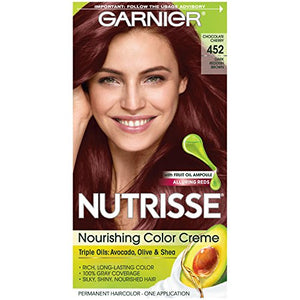 Garnier Nutrisse Haircolor, 452 Dark Reddish Brown Chocolate Cherry  - 1 ea