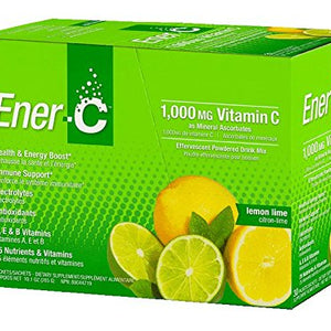 Ener-C - Vitamin C Effervescent Powdered Drink Mix Lemon Lime - 1000 mg (Pack of 30)