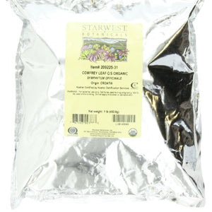 Starwest Botanicals - Bulk Comfrey Leaf C/S Organic - 1 lb.