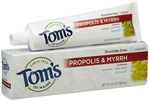 Tom's of Maine - Natural Toothpaste Propolis & Myrrh Fluoride-Free Fennel - 5.5 oz.